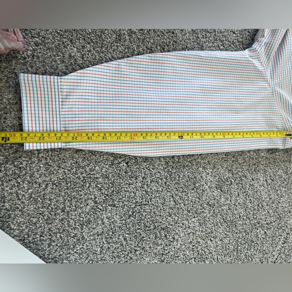 Men’s L.L.Bean Checked 100% Cotton Wrinkle Free Traditional Full Sleeve Shirt 33 - Picture 8 of 9